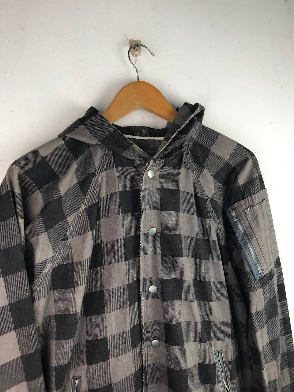 Japanese Brand × Vintage Vintage Rare Design Full Button Casual Bomber Jacket Size US L / EU 52-54 / 3 - 7 Thumbnail