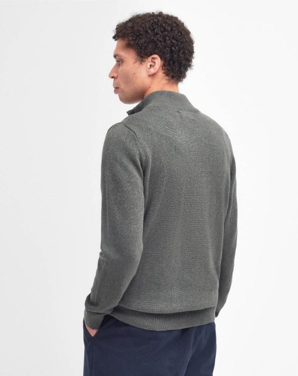 Barbour ''Cotton Half-Zip Jumper'' Sweater Pullover - Olive Marl Size US XXL / EU 58 / 5 - 12 Thumbnail
