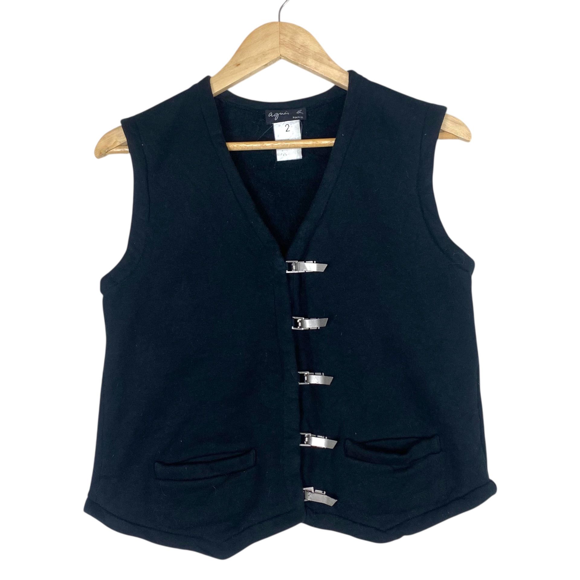 agnes b. 💥 AGNES B. PARIS VEST SILVER HOOK (RARE) Size S / US 4 / IT 40 - 2 Thumbnail