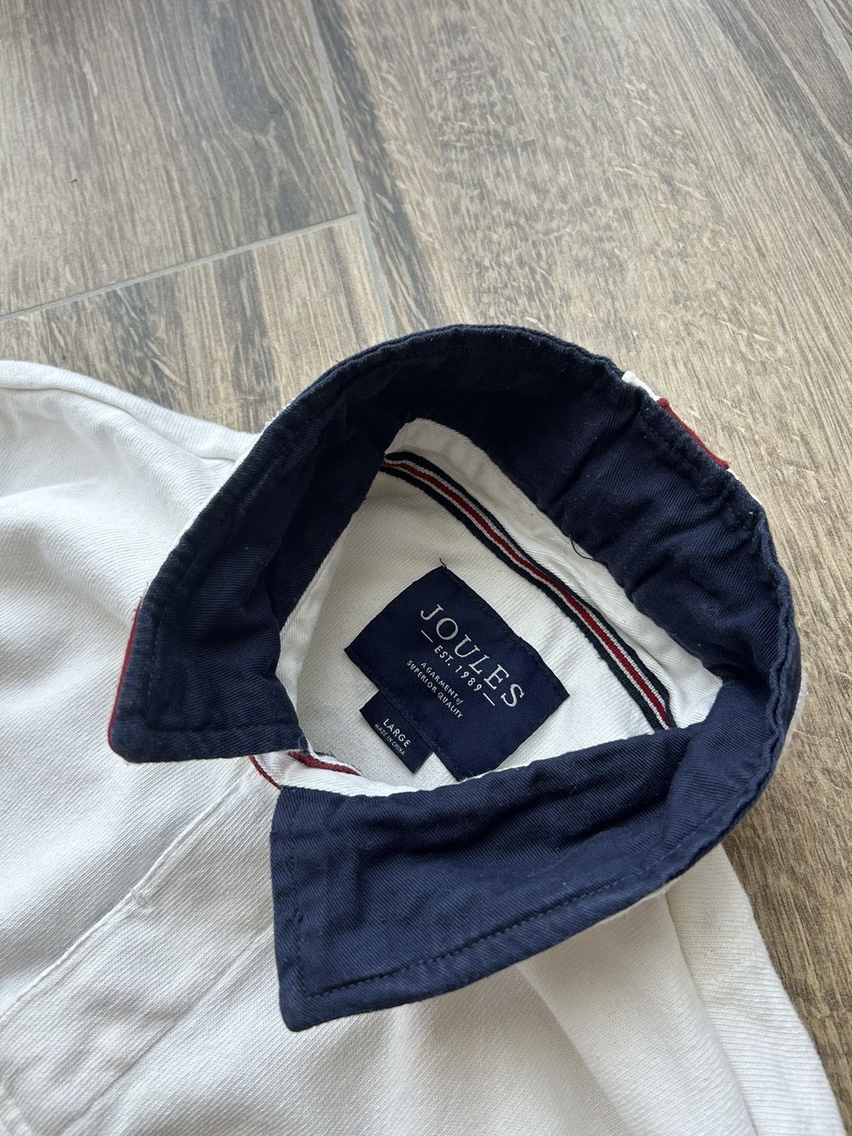 Rugby Ralph Lauren Vintage Joules Great Britain rugby league jersey white Size US L / EU 52-54 / 3 - 5 Thumbnail