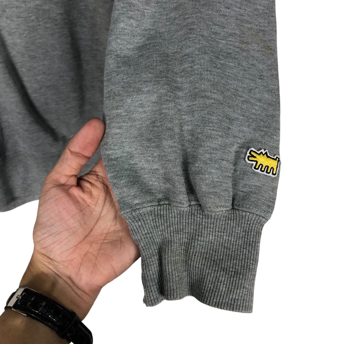 Japanese Brand 📌Vintage Sweatshirt Keith Haring Big Logo Design Size US XL / EU 56 / 4 - 10 Thumbnail
