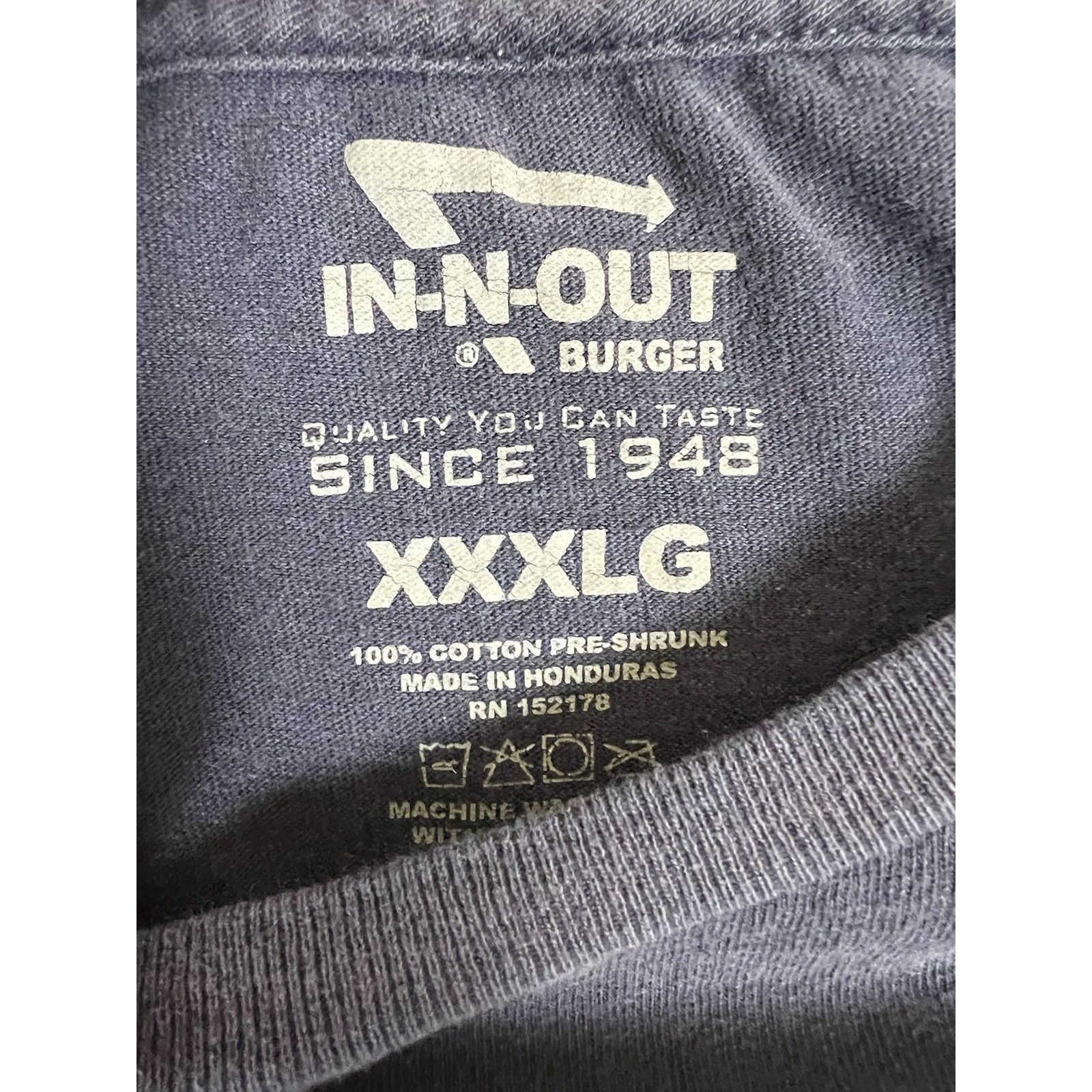 Other Vintage In-N-Out Men T-Shirt 3XL Blue California Graphic Hot Size US XXL / EU 58 / 5 - 7 Thumbnail