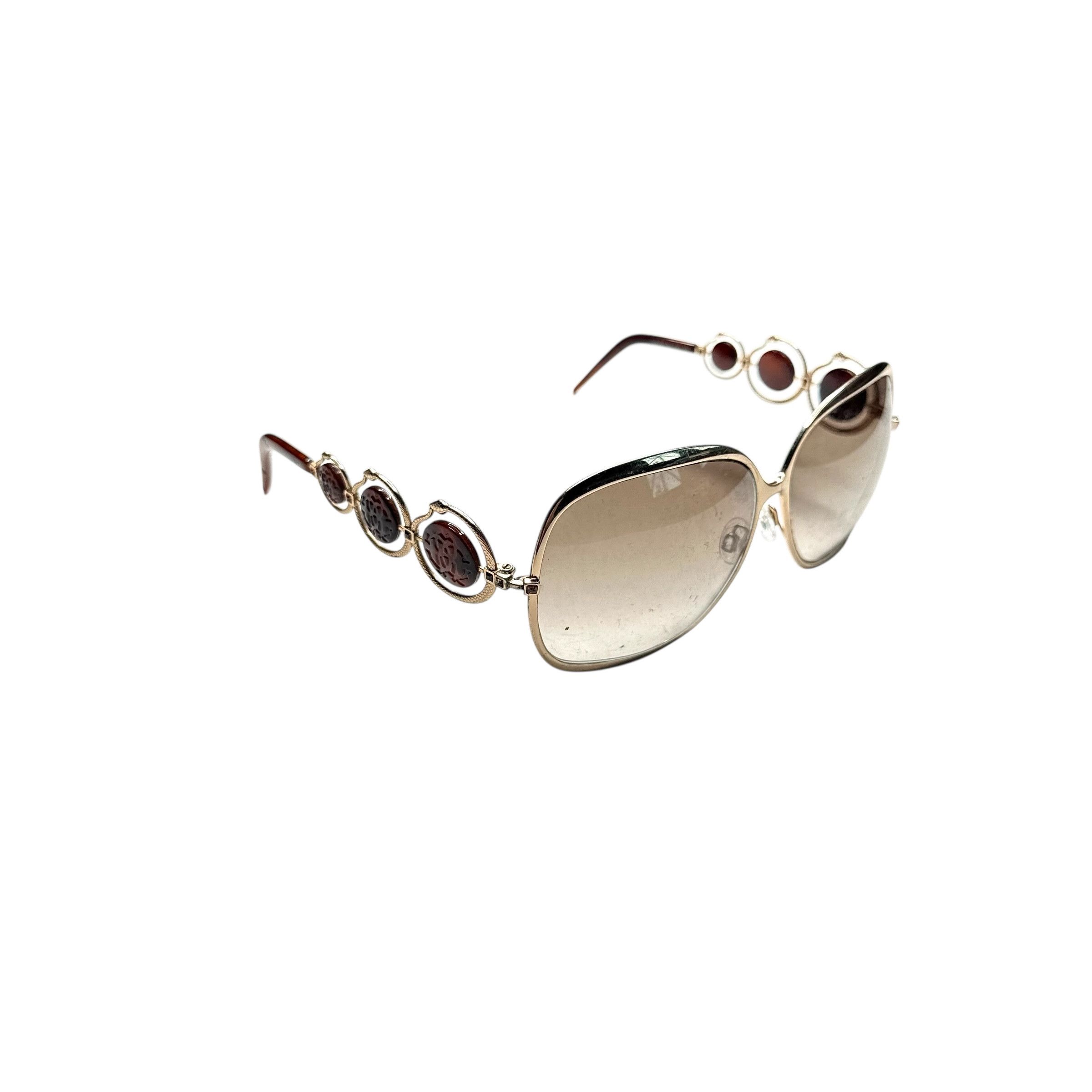 Roberto Cavalli Cavalli Round Snakes Futuristic Sunglasses Size ONE SIZE - 2 Thumbnail