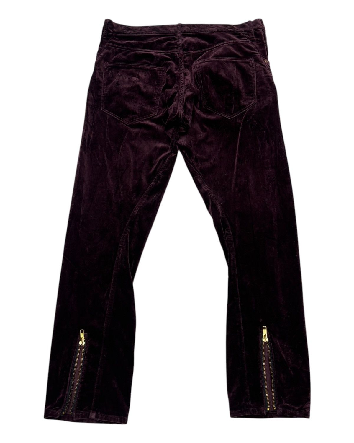 Japanese Brand × Seditionaries RARE🔥RNA INC PUNK ZIPPER VELVET PANTS Size US 33 - 2 Thumbnail