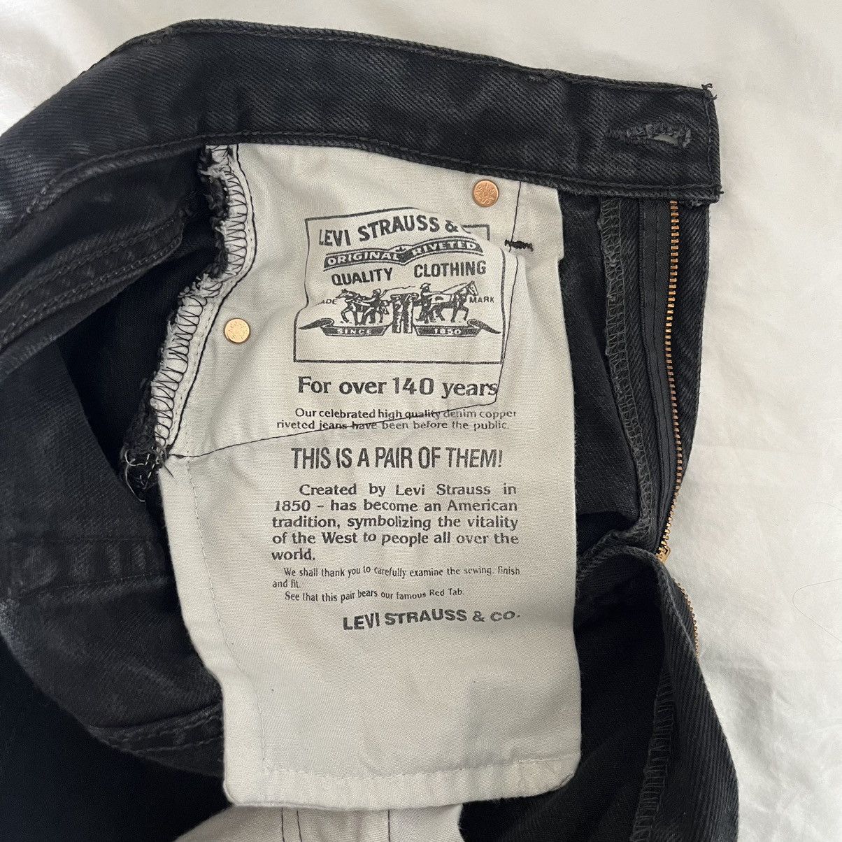 Levi's × Vintage 534 02 | VINTAGE LEVI’s | 90s Size 28" / US 6 / IT 42 - 9 Thumbnail