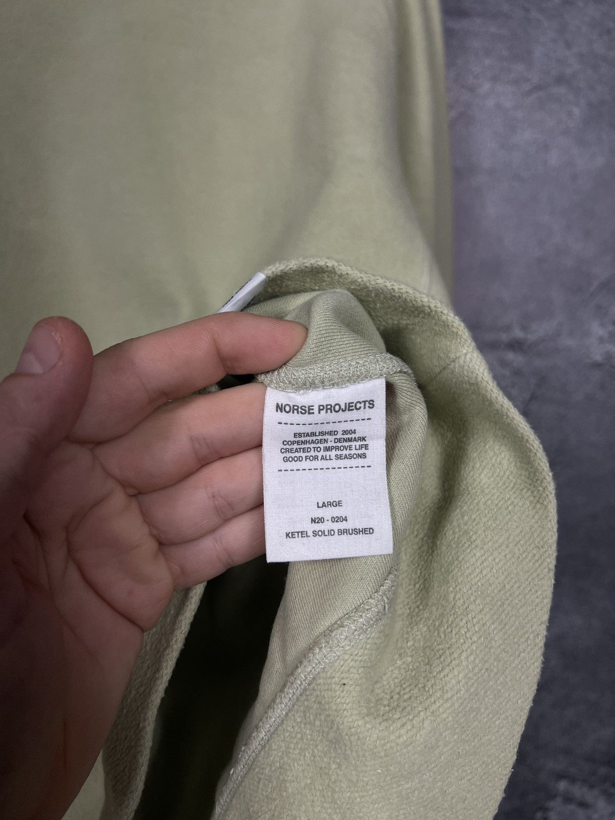 Norse Projects Norse Project Ketel Solid Brushed Classic Sweatshirt Crew Size US L / EU 52-54 / 3 - 8 Thumbnail