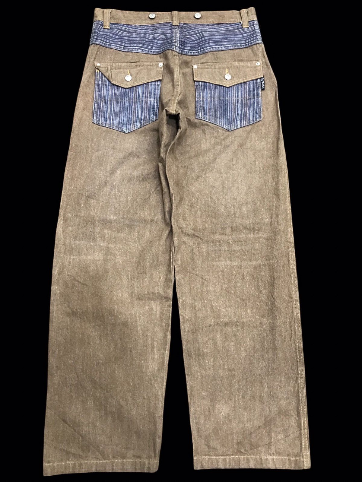 Japanese Brand 💥BAGGY💥ARCHIVAL SOULBREAK STURDY BAGGY DENIM F379 Size US 31 - 2 Thumbnail