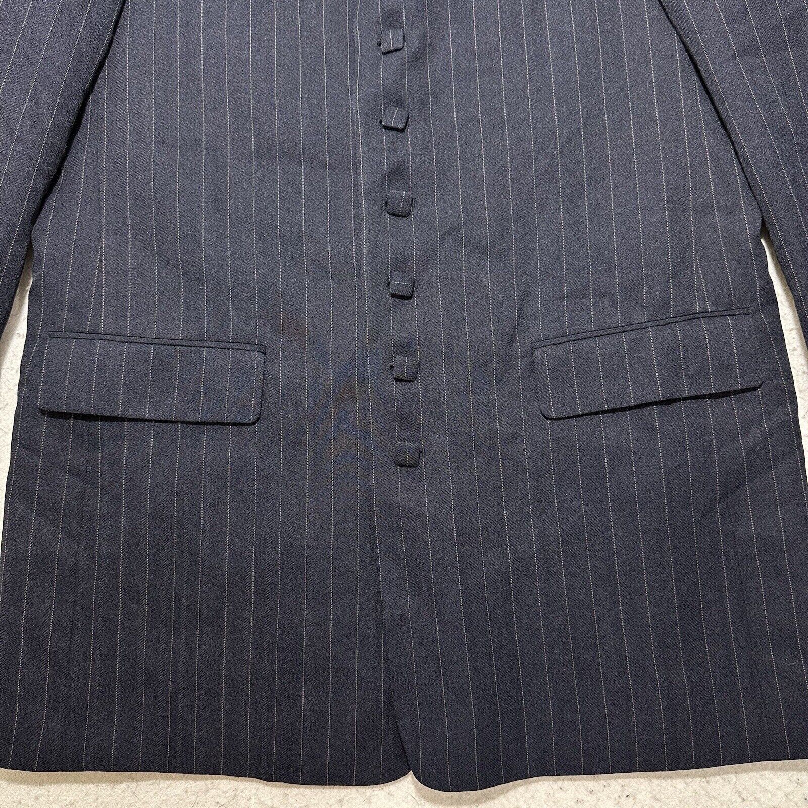 Other T.D.C NY Collection 44XL Square Button Suit Jacket Blue Size 44L - 3 Thumbnail