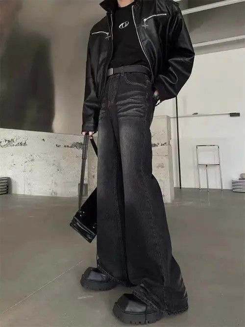 VIBE Black Washed Flared Denim Jeans Size US 28 / EU 44 - 5 Thumbnail