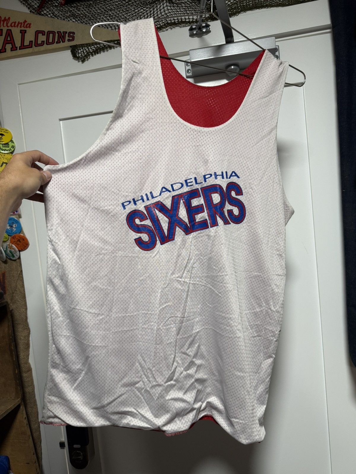 Champion Vintage Champion Philadelphia Sixers reversible jersey Size US L / EU 52-54 / 3 - 4 Thumbnail