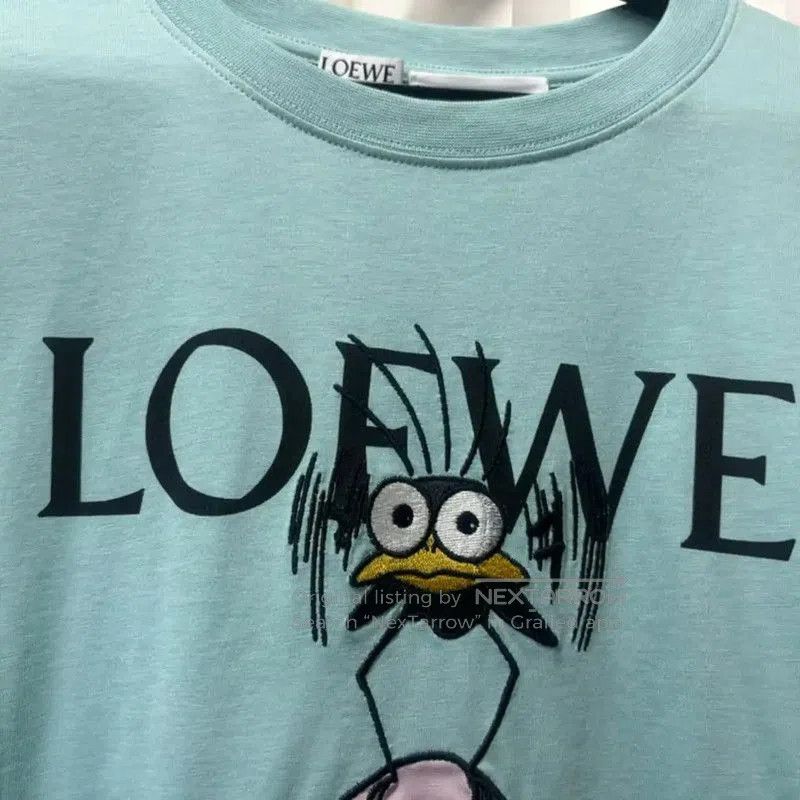 Other Loewe Summer Lake Blue Cotton Embroidered T-Shirt . Size S / US 4 / IT 40 - 3 Thumbnail