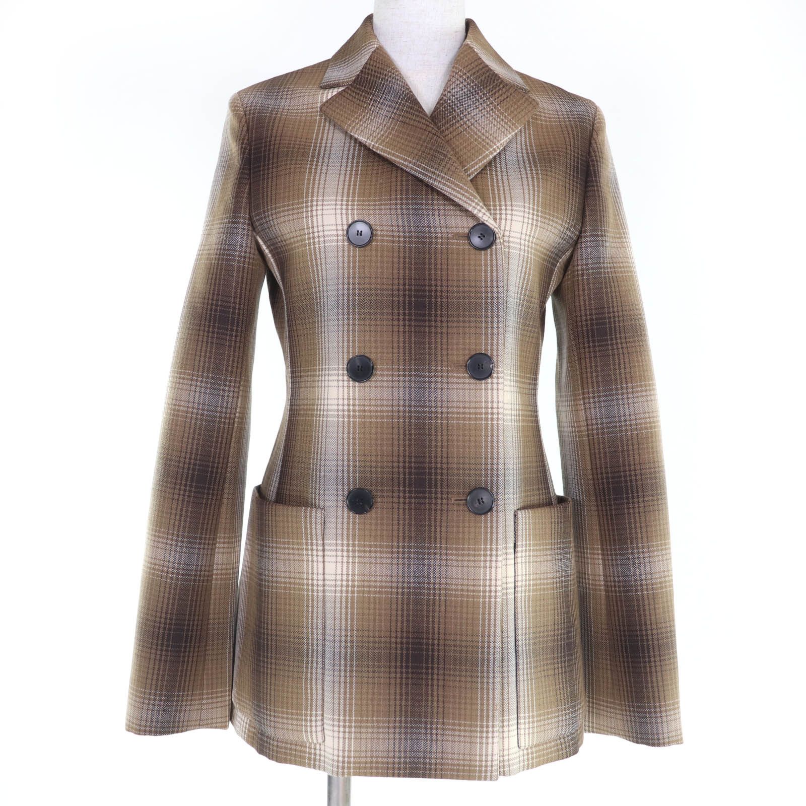 Dior Dior Christian Dior Check Wool Jacket Others Outerwear 051V05A1284 DUTY FREE for USA Size ONE SIZE - 1 Thumbnail