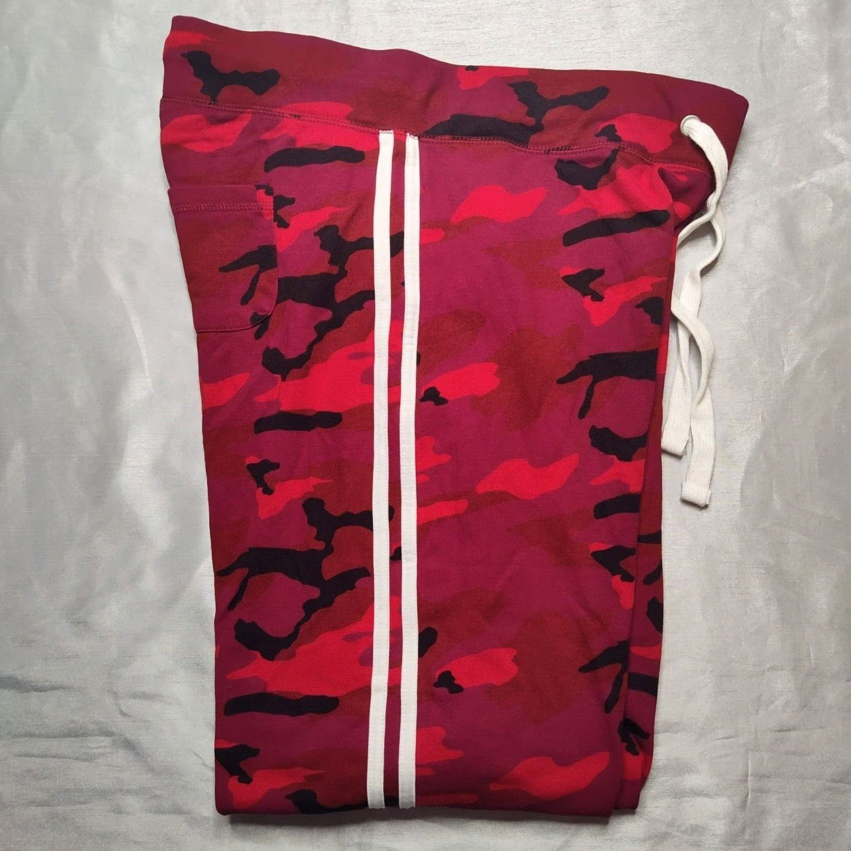 Vintage REFLEX Of California Women 3XL Red Camo Pull-On Jogger Sweatpants NEW Size 40" / US 18 - 2 Thumbnail