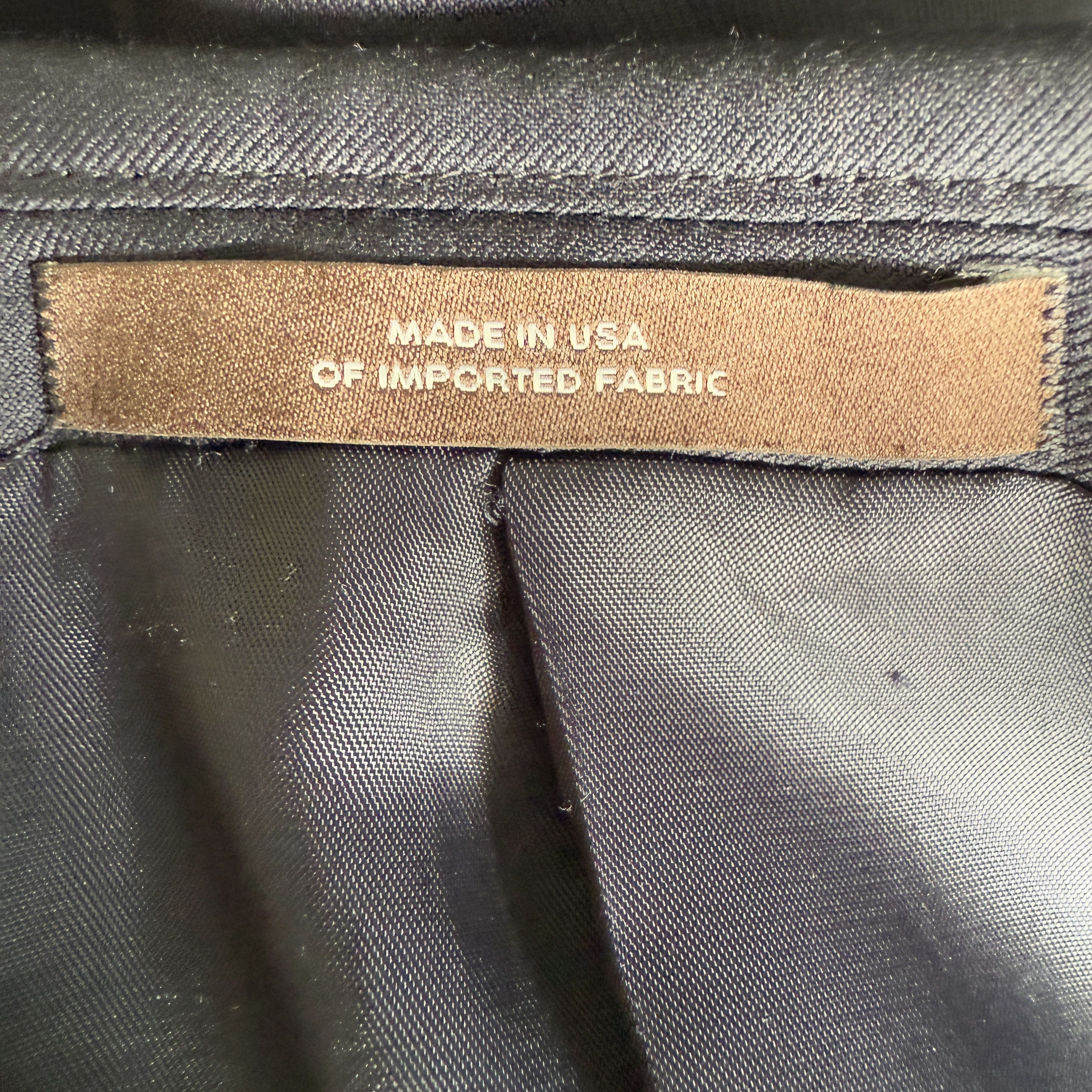 Joseph Abboud Joseph Abboud Navy Blazer 40R Super 120s Wool USA Size 40R - 4 Thumbnail