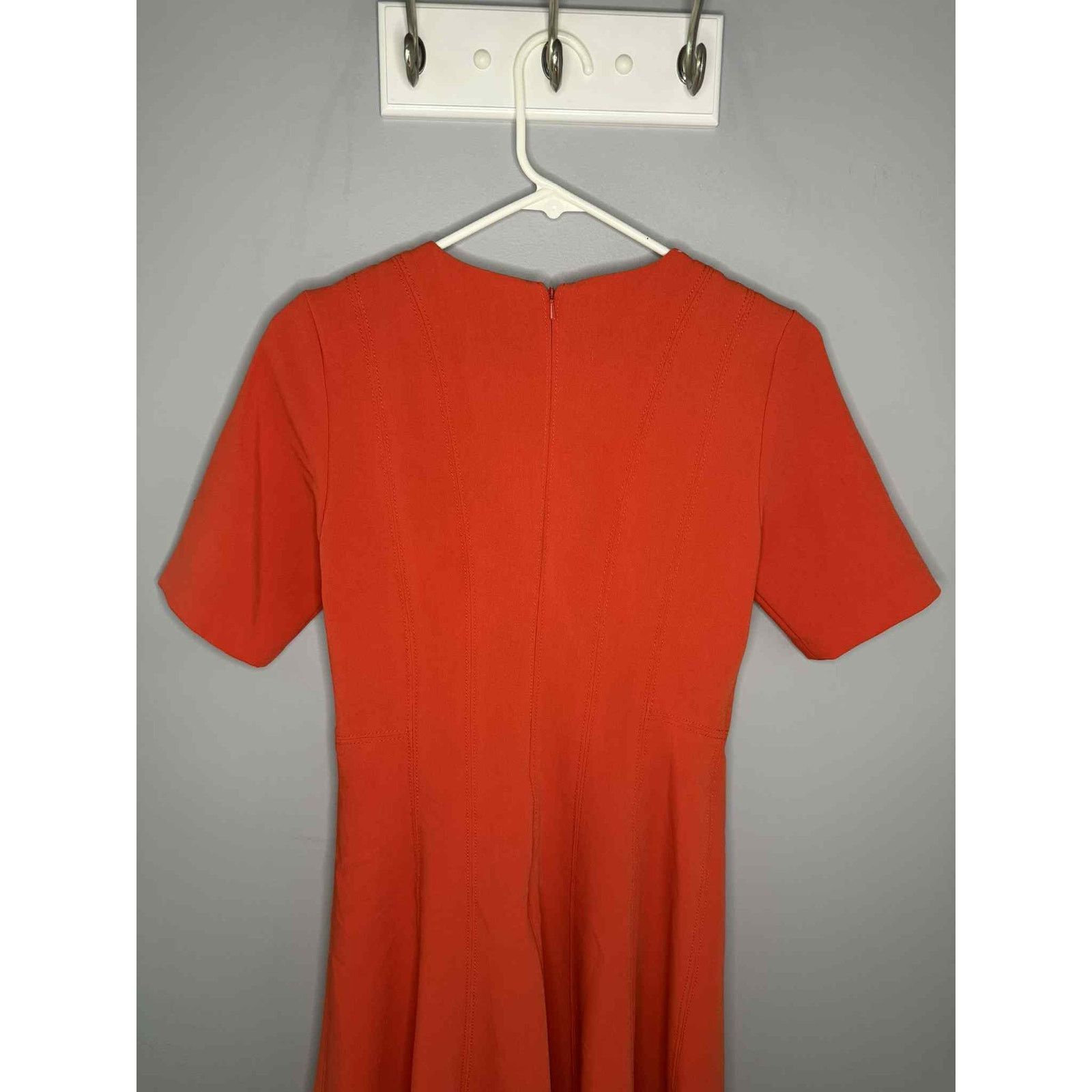 Banana Republic Banana Republic Fit & Flare Mini Dress Orange Women's US 2 Size XS / US 0-2 / IT 36-38 - 5 Thumbnail