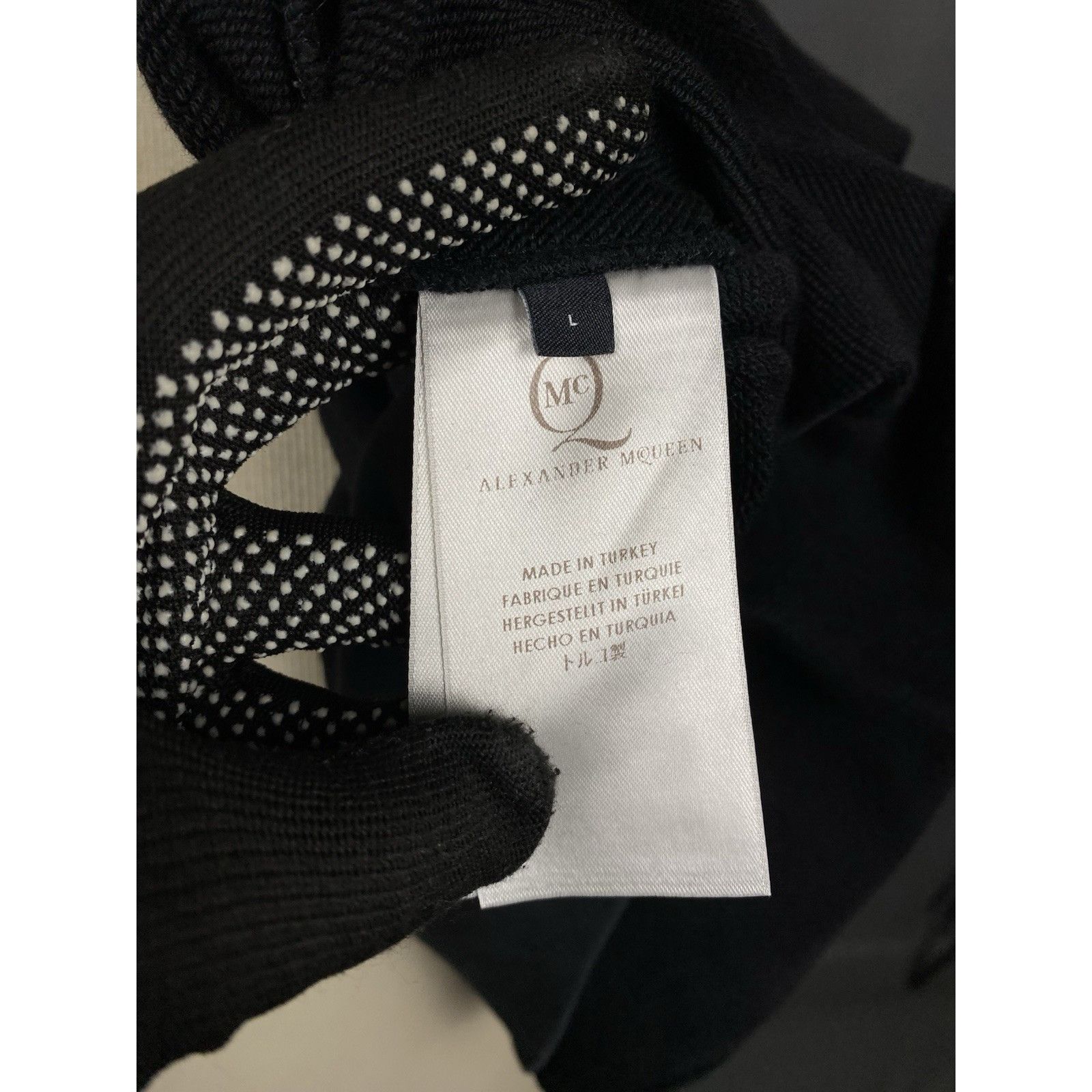 Alexander McQueen Alexander McQueen Big Logo Men's Black Crewneck Sweater Size Size US L / EU 52-54 / 3 - 10 Thumbnail