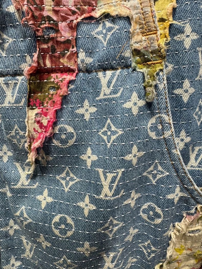 Louis Vuitton LOUIS VUITTON Cotton jacket with flower erosion design jack Size US S / EU 44-46 / 1 - 7 Thumbnail