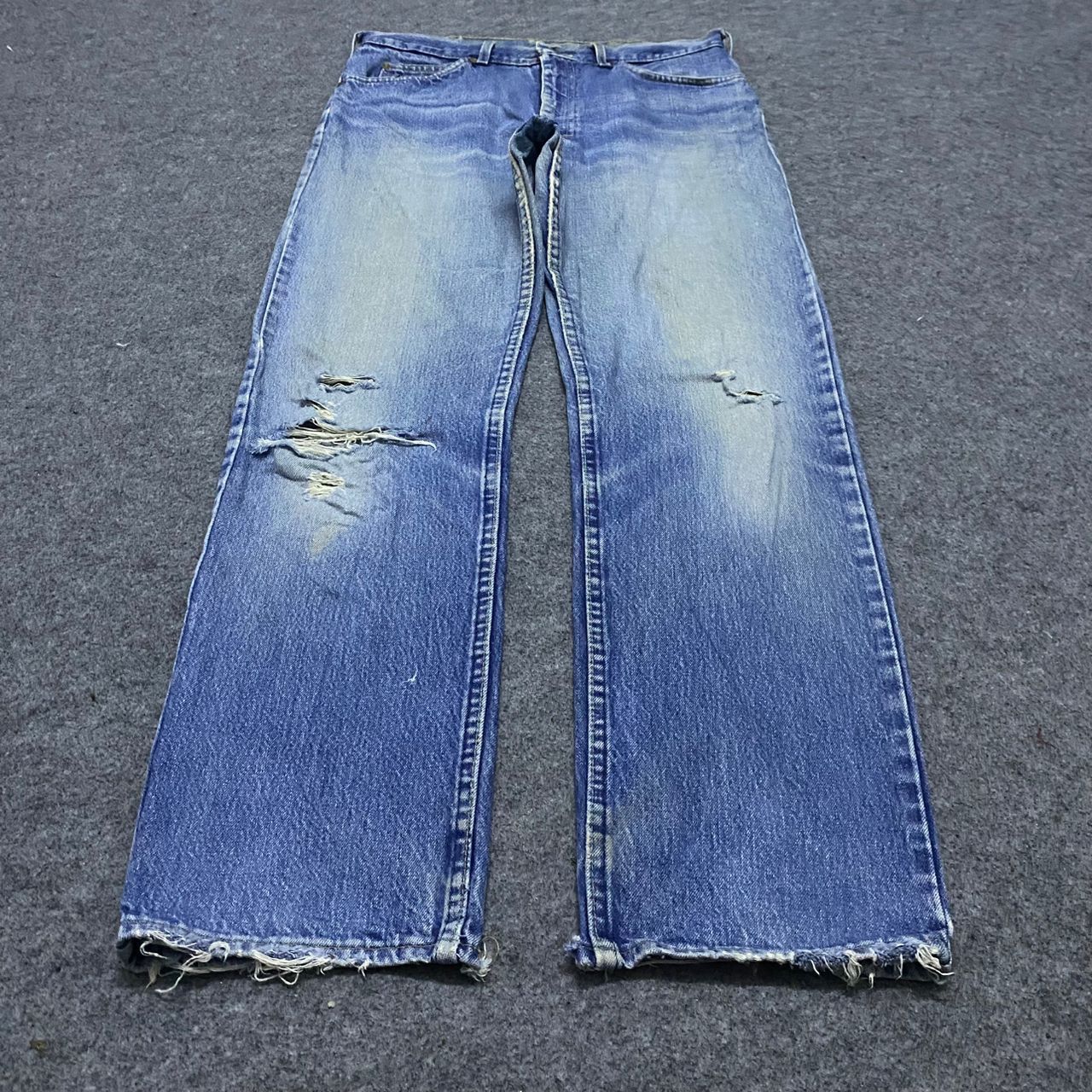 Lee 💥Best Offer💥Vintage 80s Lee Riders Distressed Denim Size US 34 / EU 50 - 2 Thumbnail