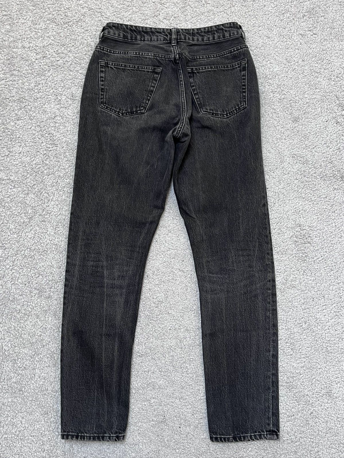 Balenciaga 2017 Balenciaga Archetype Straight Fit Washed Black Jeans Size 27" / US 4 / IT 40 - 6 Thumbnail