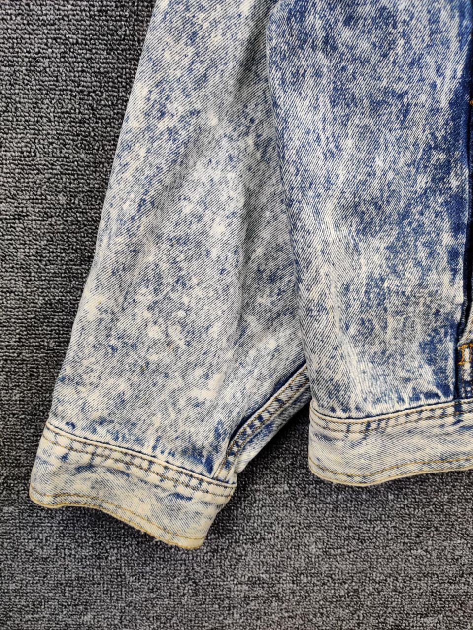 Edwin Edwin x Gold Rush Acid Wash Denim Trucker Jacket Size US M / EU 48-50 / 2 - 4 Thumbnail