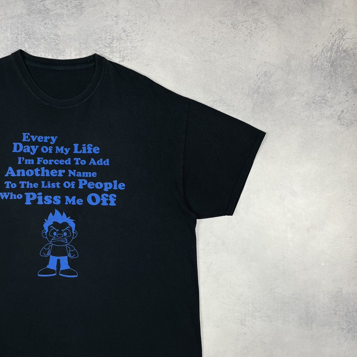 Cartoon Network Vintage Calvin and Hobbes “who piss me off” T shirt 90’s Size US XL / EU 56 / 4 - 3 Thumbnail