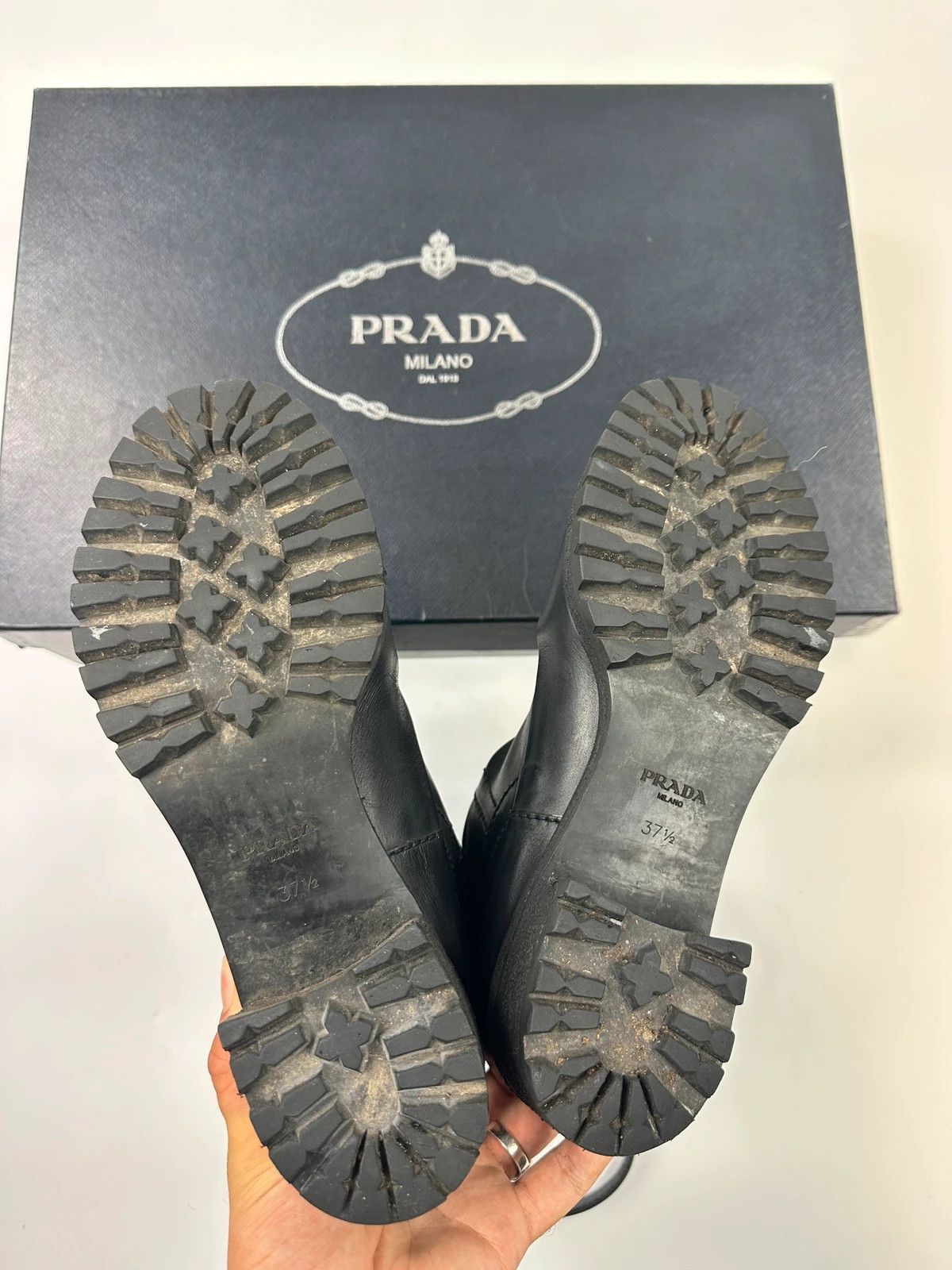 Prada Prada Milano FW2009 Black Leather Garter Strap Boots Size US 6.5 / IT 36.5 - 12 Thumbnail
