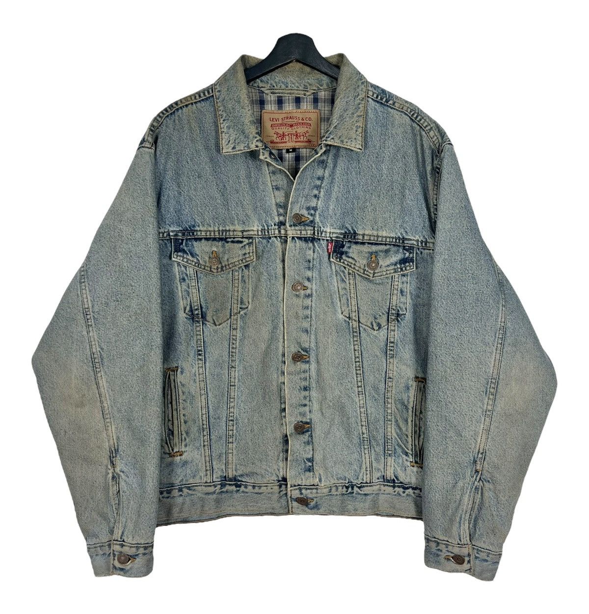 Levi's Vintage Clothing Vintage Levi’s Made in USA Plaid Lined Denim Jacket Size US M / EU 48-50 / 2 - 6 Thumbnail