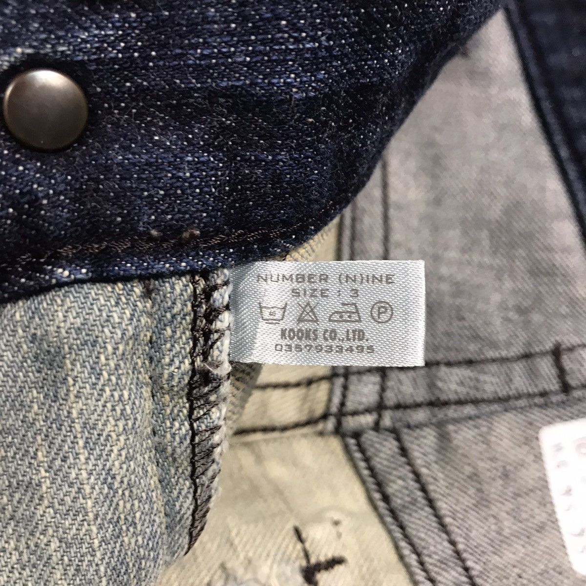 Number (N)ine NUMBER NIME LIGHT DENIM BUSHPANTS DISTRESS JEANS Size US 30 / EU 46 - 19 Thumbnail