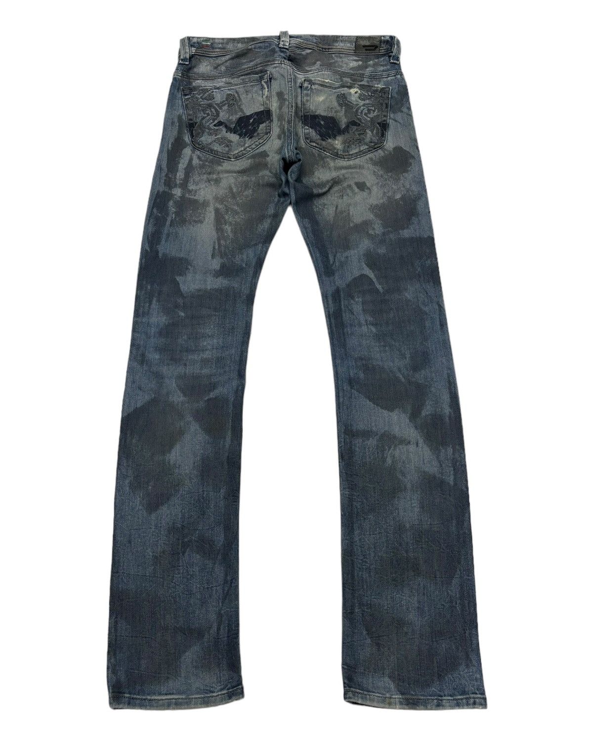 Hysteric Glamour DIESEL TATTOO SUKAJAN DRAGON EMBROIDERY DENIM JEANS Size US 31 - 8 Thumbnail