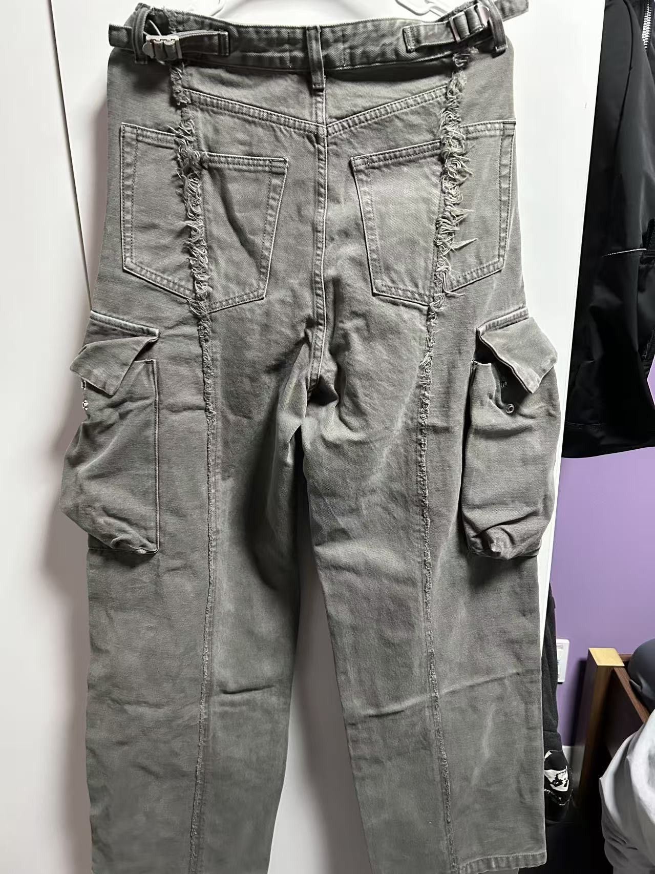 Vuja De Vuja De The "Diviser" Inside-Out Denim Cargo Pants - Size S Size US 31 - 3 Thumbnail