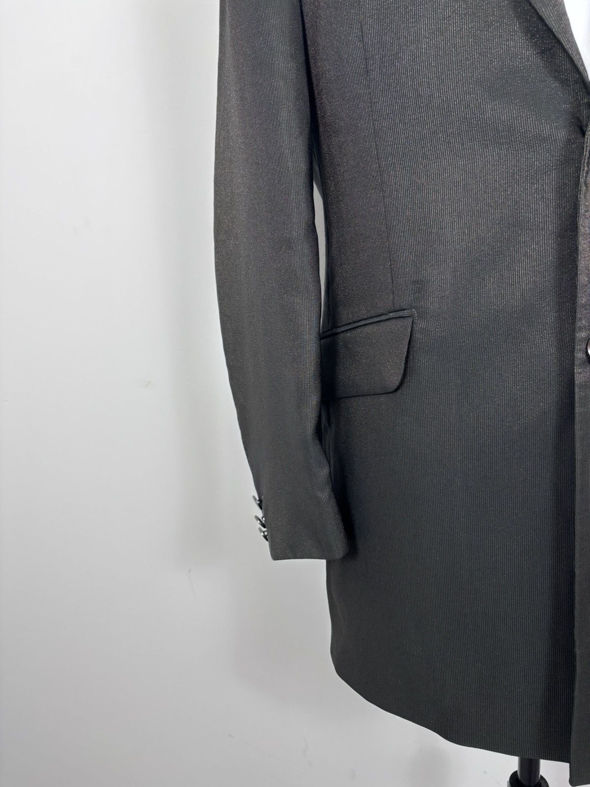 Lubiam Lubiam 1911 Cerimonia Shiny Brown Wool Blend Blazer Jacket Size 38R - 5 Thumbnail
