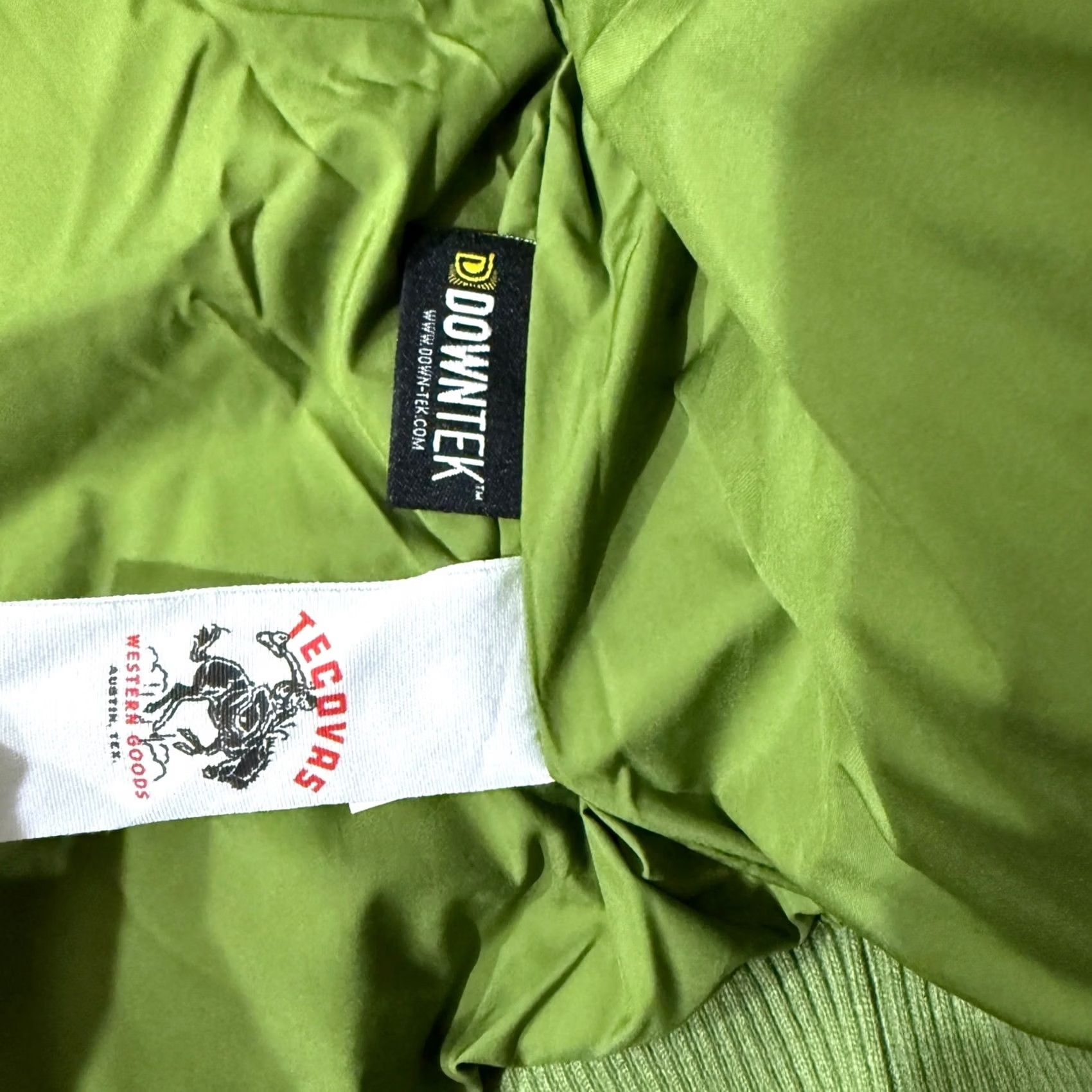 Tecovas Tecovas Coat Mens L Green Puffer vest Western Leather Down Zip Sleeveless Austin Size US L / EU 52-54 / 3 - 5 Thumbnail