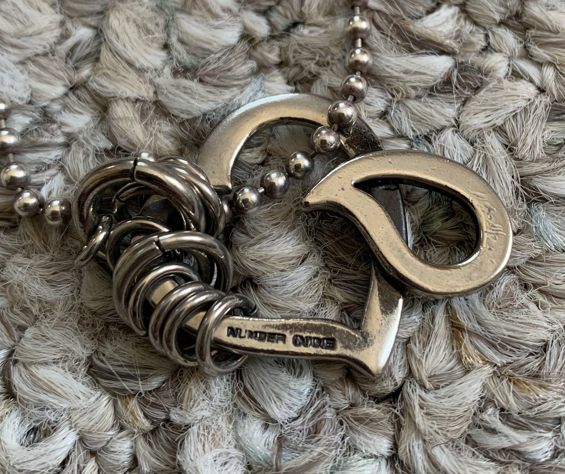 Jam Home Made × Number (N)ine FW03 Number (N)ine Crying Heart Sterling Silver Necklace Size ONE SIZE - 8 Thumbnail