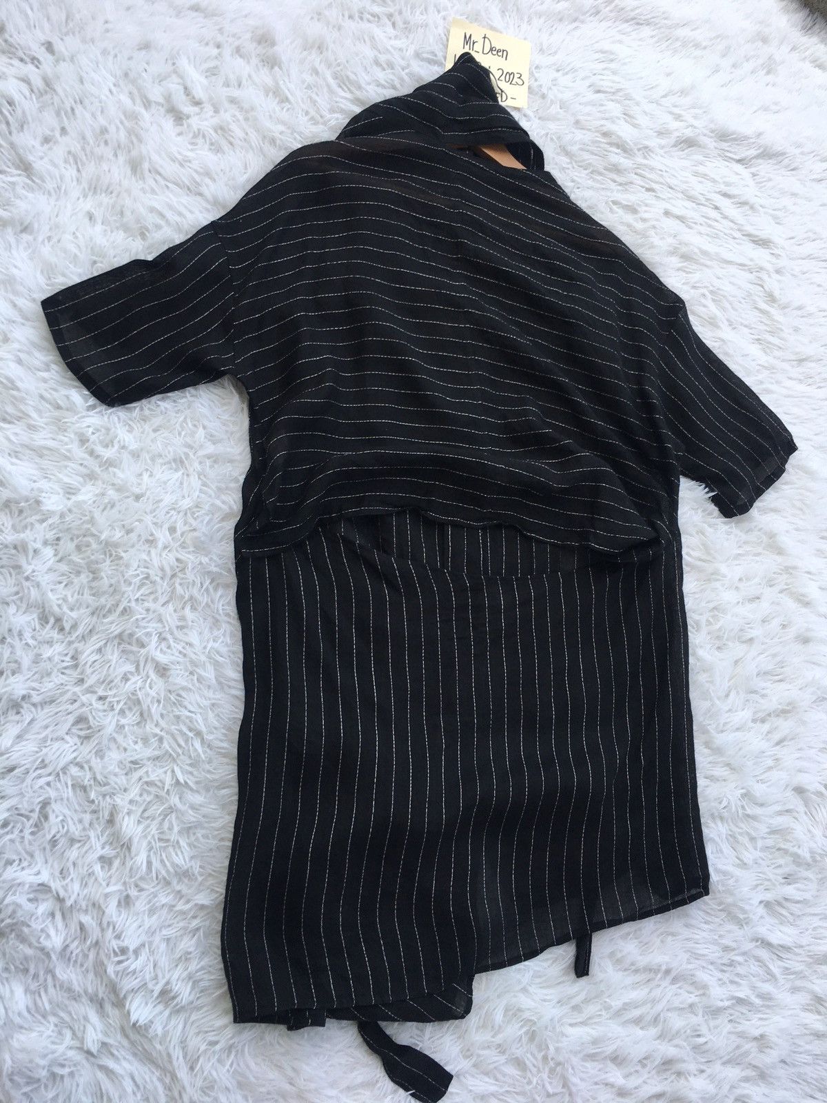 Yohji Yamamoto Rare Vintage Y’s Yohji Yamamoto Linen Stripes Cardi Size US M / EU 48-50 / 2 - 15 Thumbnail