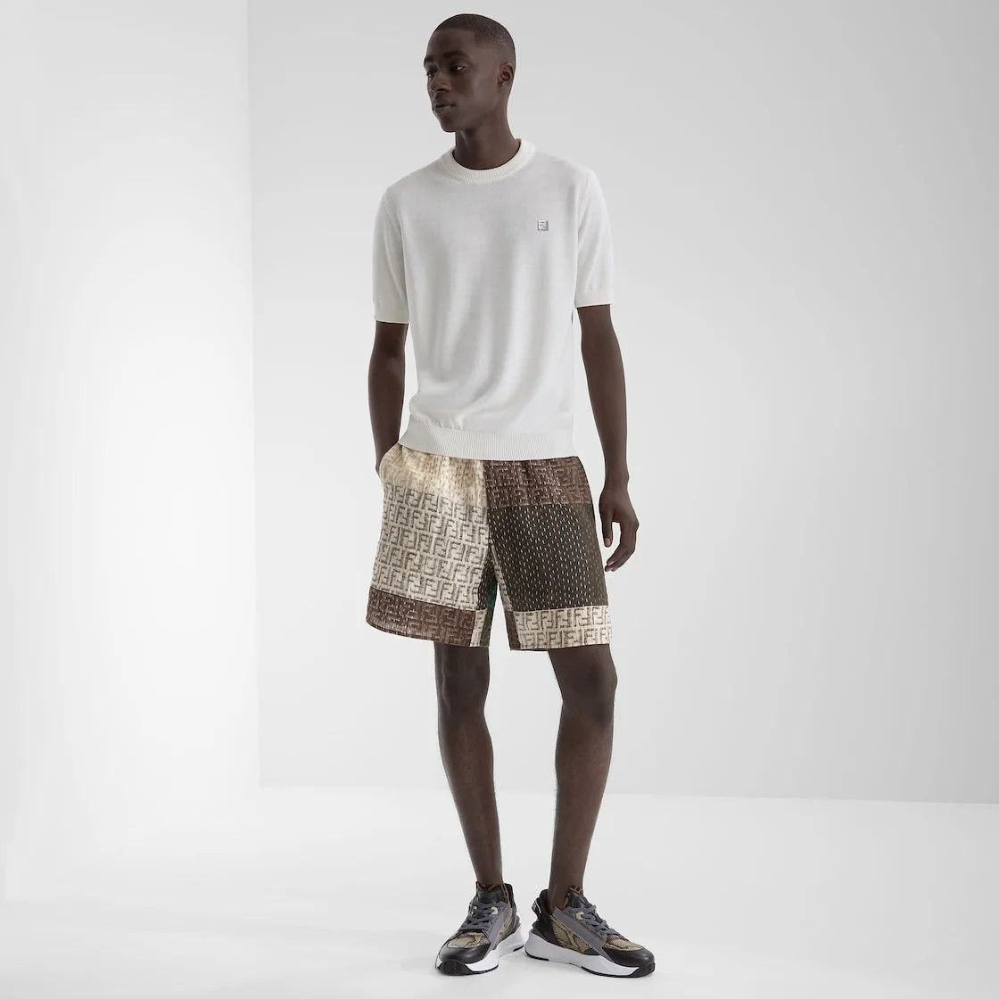 Fendi o1s1wg110526 Bermudas in Multicolor Size US 36 / EU 52 - 4 Thumbnail