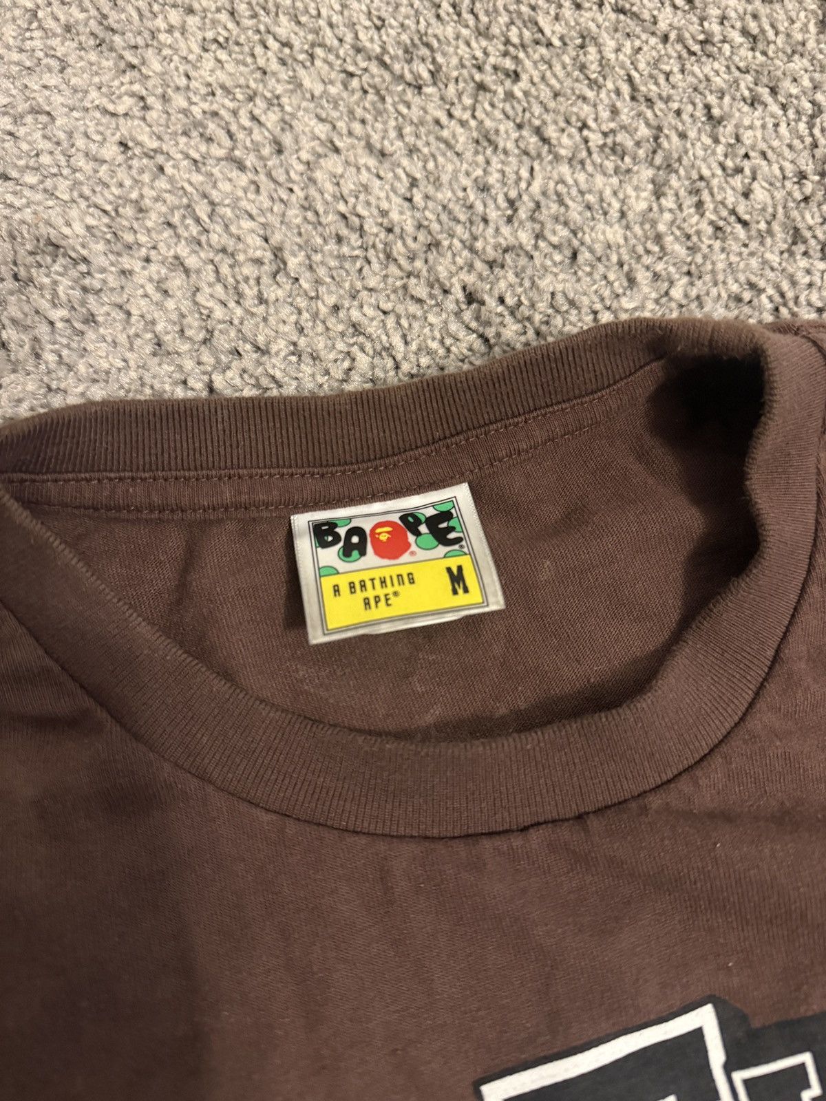 Bape BAPE Brown Fans Scarf College T-Shirt Size US M / EU 48-50 / 2 - 2 Thumbnail