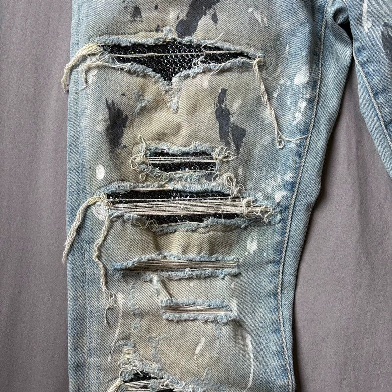 Amiri Amiri 17SS Ink Blue Diamond Jeans 2501-Nextarrow Size US 31 - 3 Thumbnail