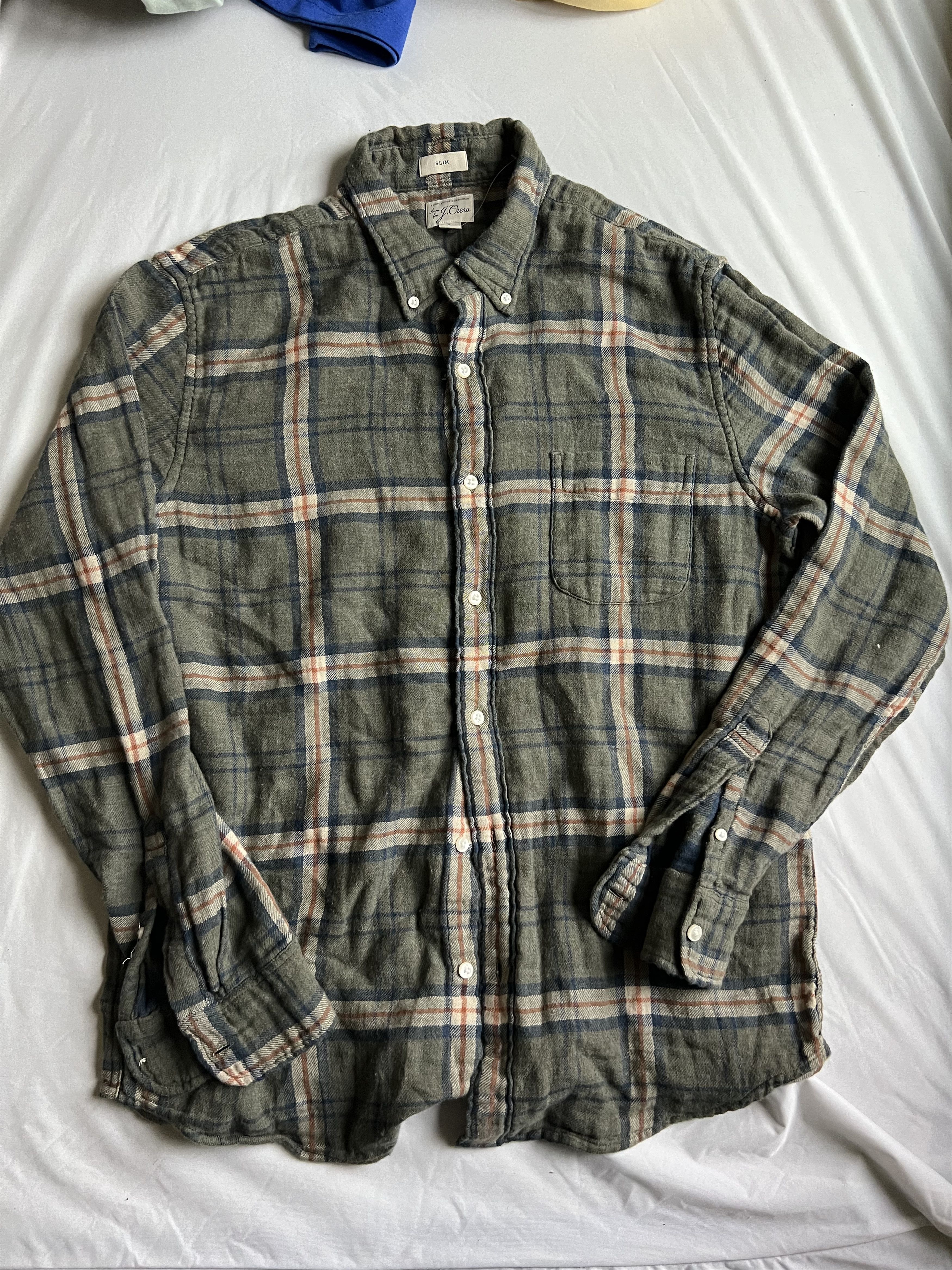 J.Crew J. Crew Flannel Double-Sided Work shirt large slim fit $98 Size US L / EU 52-54 / 3 - 2 Thumbnail