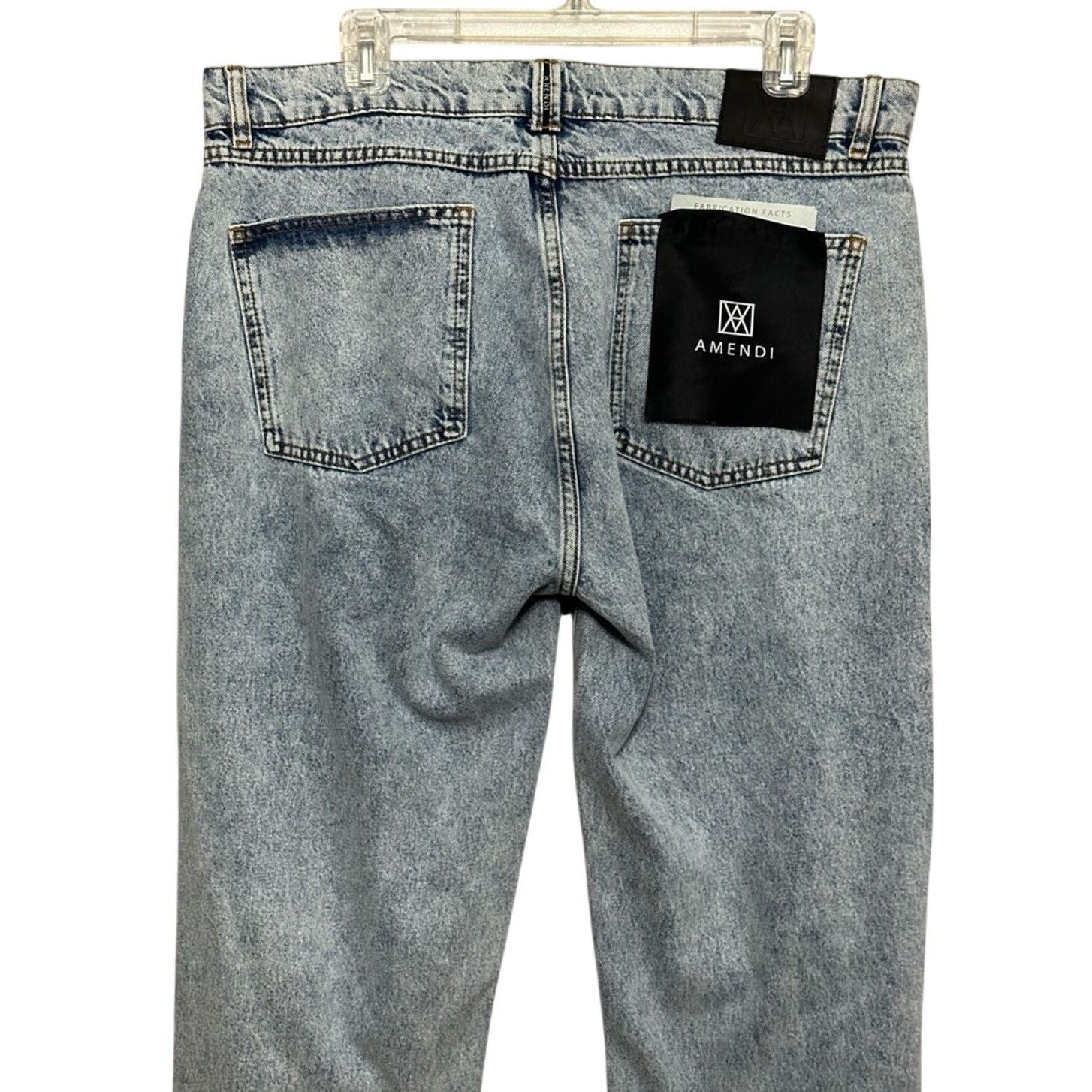 Other Amendi Straight Jeans Denim Distressed Blue Acid Wash M 36W Size US 36 / EU 52 - 5 Thumbnail