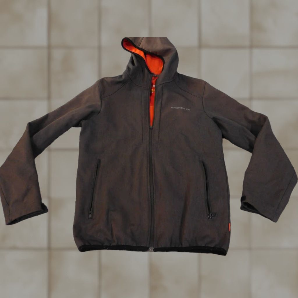Vintage Hawke & Co Jacket Mens Brown Zip Outdoors Bomber Regular Stretch Performance Fall Winter Walking Small Size US S / EU 44-46 / 1 - 1 Thumbnail