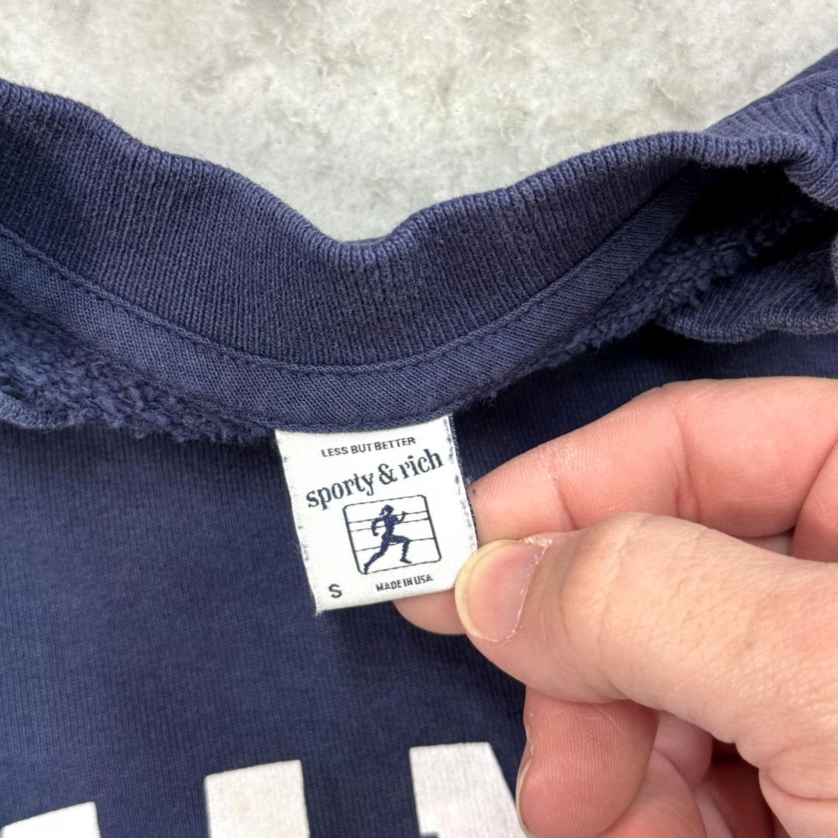 Sporty & Rich Sporty & Rich Sweatshirt Mens Small Wellness Crewneck Pullover USA Made Blue Graphic Print 90s Vintage Mens Global USA Made Wear Size US S / EU 44-46 / 1 - 5 Thumbnail