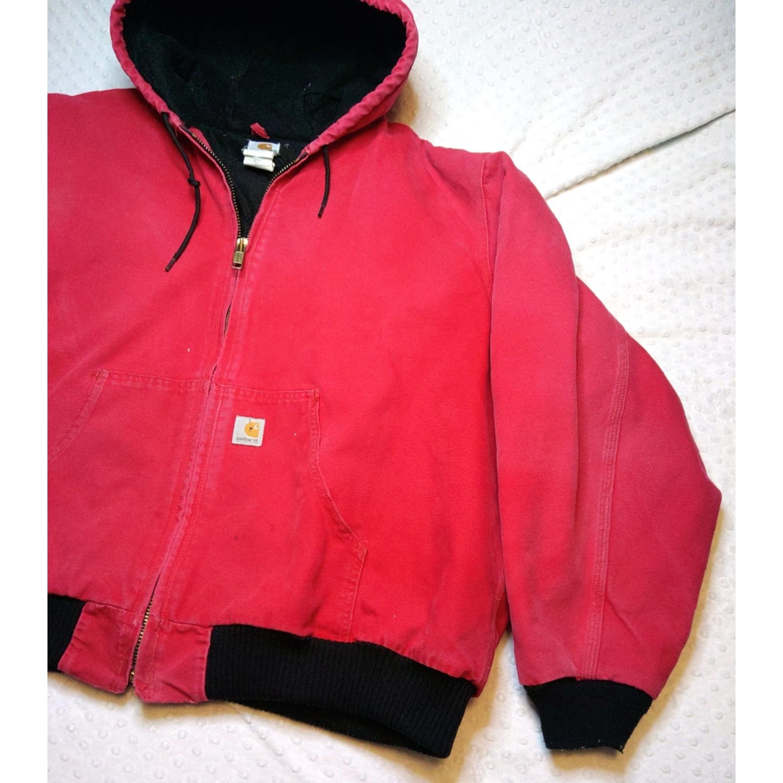 Carhartt VINTAGE Carhartt J140 RED Jacket Mens 3XL Hooded Workwear Union USA Coat Thrash 90s Size US XXL / EU 58 / 5 - 2 Thumbnail