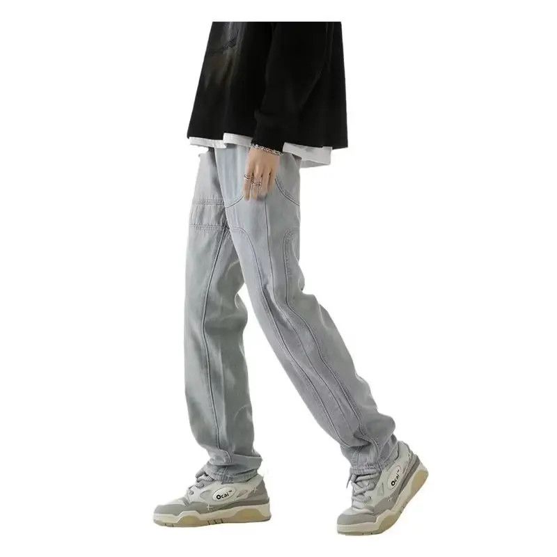 Japanese Brand × Jean Retro loose wide leg high street jeans Size US 32 / EU 48 - 3 Thumbnail