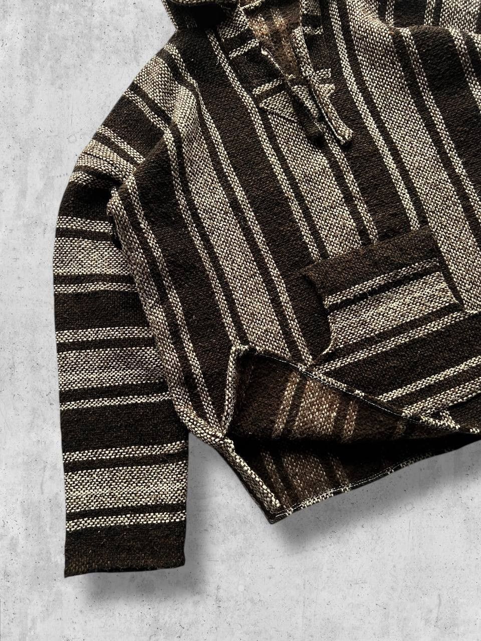 Vintage Baja Joe vintage knitted natural hoodie HANDMADE boxy Size US M / EU 48-50 / 2 - 4 Thumbnail