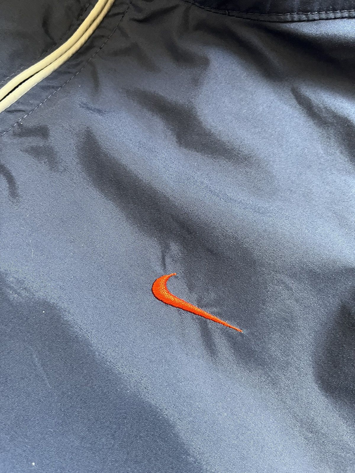 Nike × Vintage Vintage Nike jacket navy nylon windbreaker raincoat Size US L / EU 52-54 / 3 - 10 Thumbnail