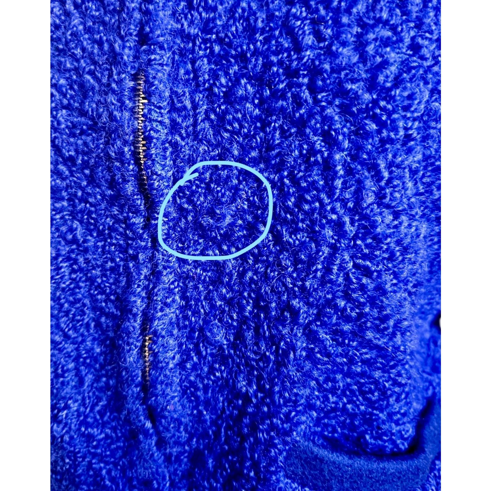 Vintage Vtg. Highlander Astrakhan Wool Zipped Blue Bomber Jacket Size S / US 4 / IT 40 - 5 Thumbnail
