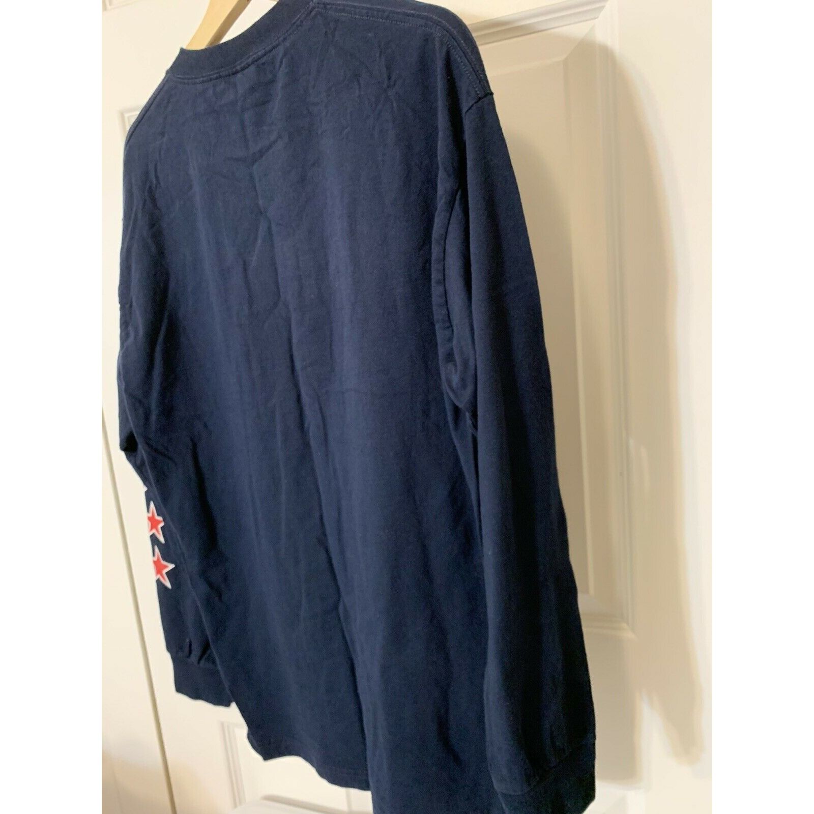 Vintage Vtg Top Heavy Men’s Sz L USA T-Shirt Red White Blue Long Sle Size US L / EU 52-54 / 3 - 4 Thumbnail