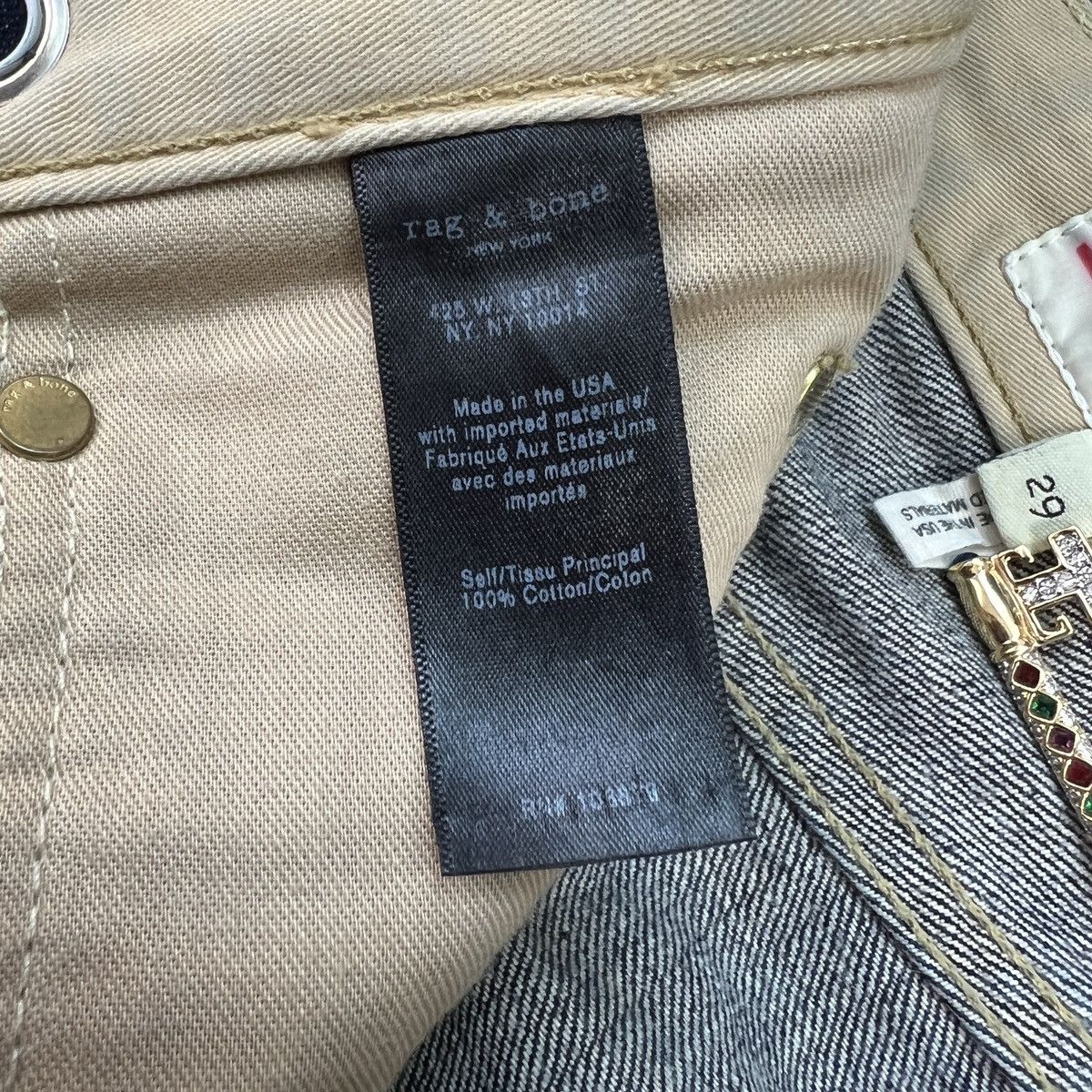 Rag & Bone Rag & Bone 3/4th Convertible Straight Leg Selvedge Jeans Size US 30 / EU 46 - 14 Thumbnail