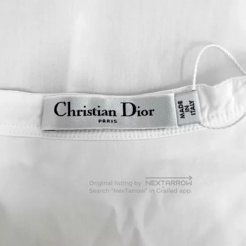 Dior Dior White bee embroidery cotton single-breasted long-slee Size XXS / US 00 / IT 34 - 4 Thumbnail