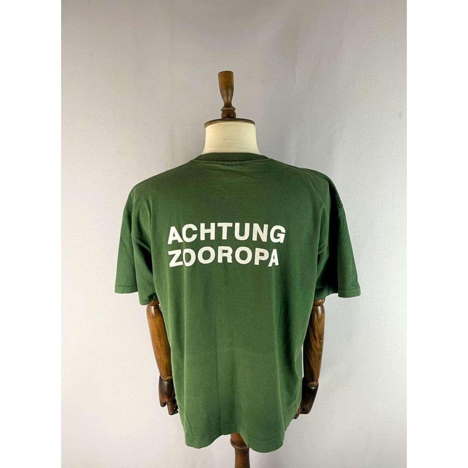 Vintage Vintage Screen Stars Mens U2 Zooropa Graphic Shirt Size XL Green Short Sleeve Size US XL / EU 56 / 4 - 2 Thumbnail